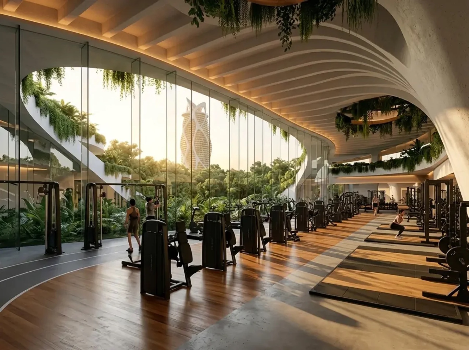Pista y zona de entrenamiento