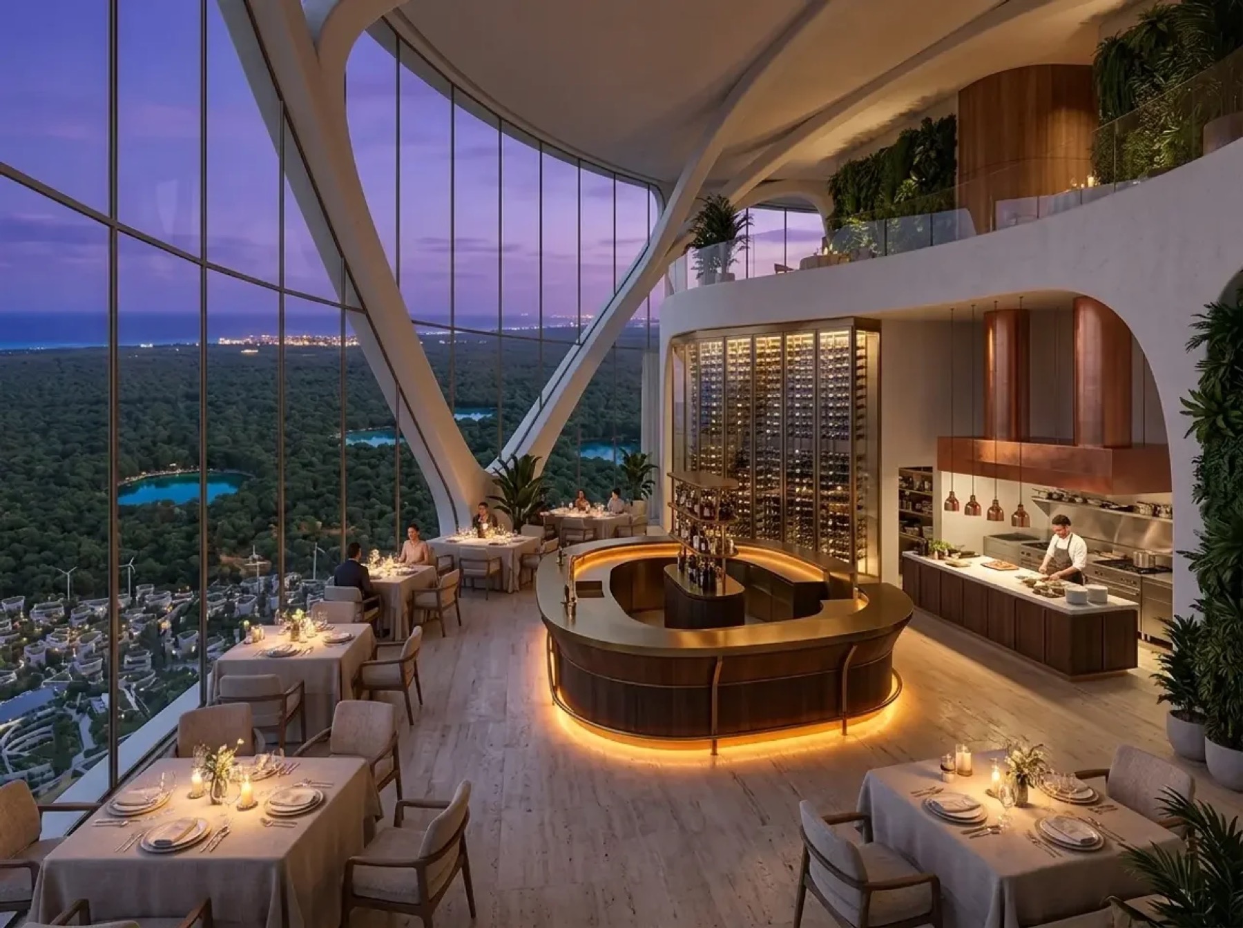 Restaurante panorámico