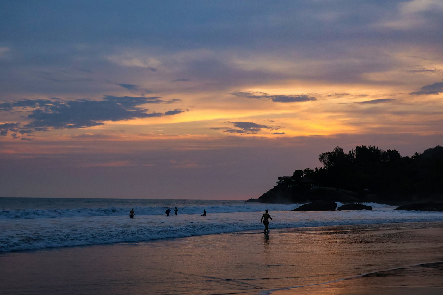 Atardecer en la costa del Pacífico salvadoreño